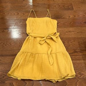 Mustard Yellow REVOLVE Mini Dress